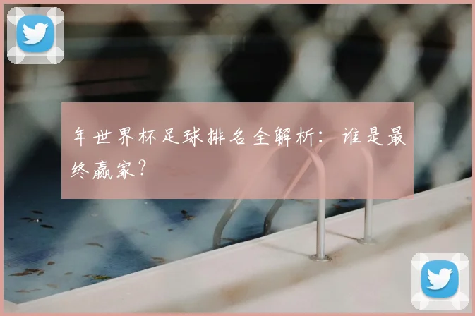 年世界杯足球排名全解析：谁是最终赢家？
