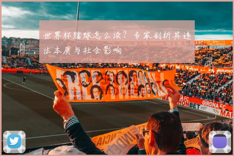 世界杯赌球怎么读？专家剖析其违法本质与社会影响